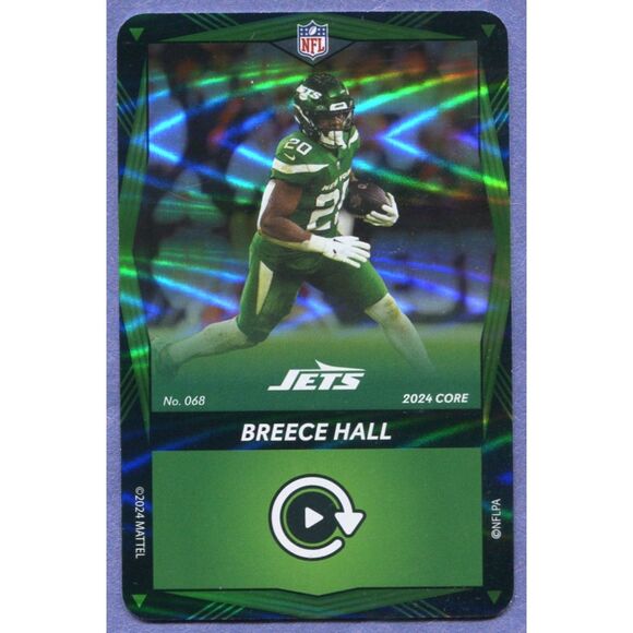 2024 Uno Elite Football Card Green Foil #68 Breece Hall - Picture 1 of 1